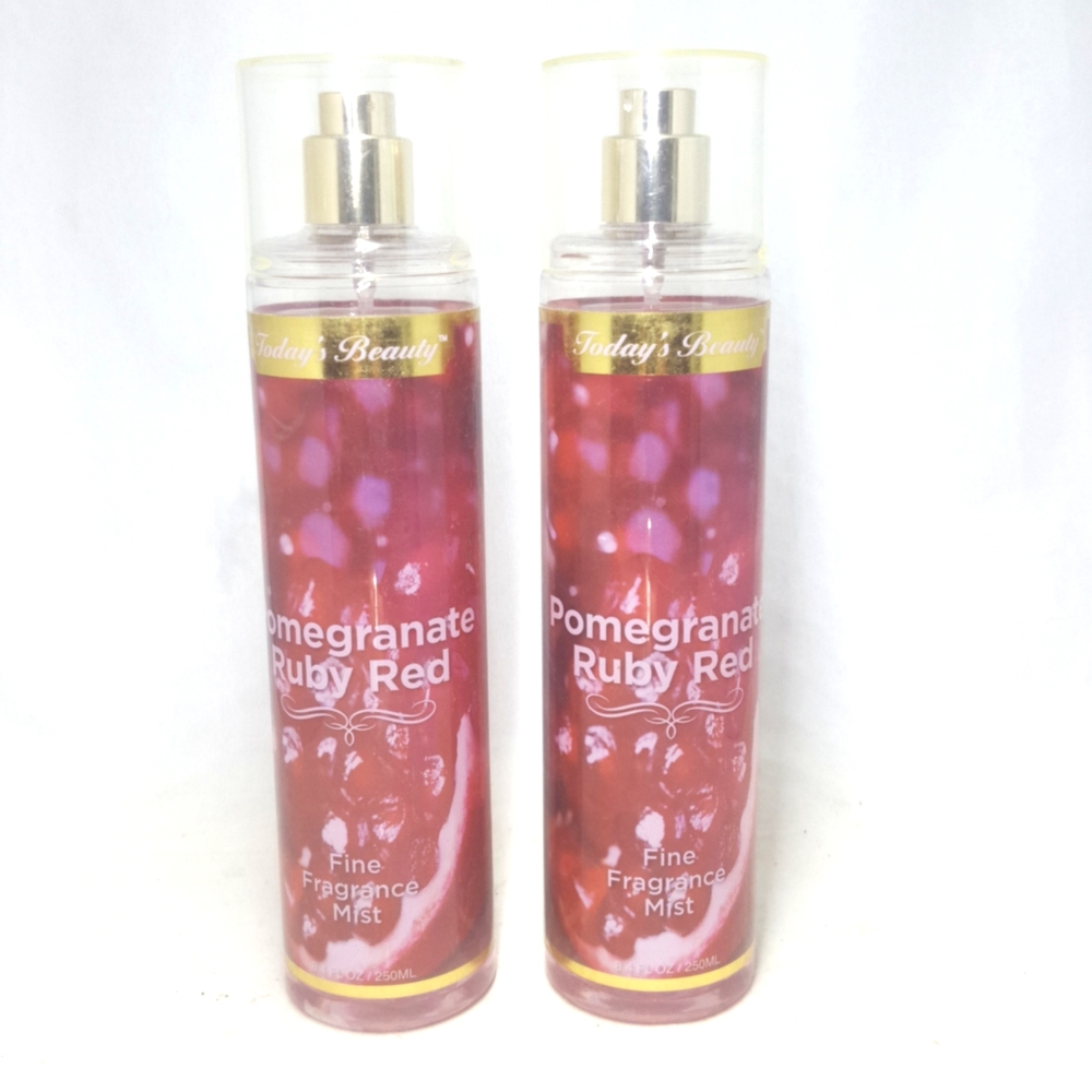 Lot of 2 pomegranate ruby red fine fragrance mist